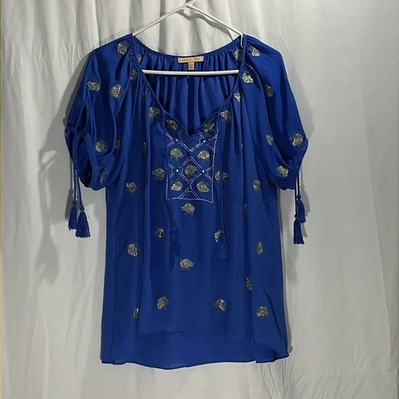 Medium tassel front and sleeves blue - Picture 3 of 3